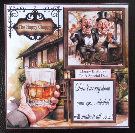 2 Panel Birthday CHEERS card front 2 by Davina Rundle