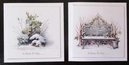 Winter Garden Card Toppers 1 by Davina Rundle