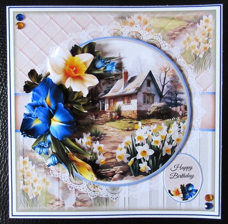Spring Cottage 03 Mini Page Kit by Davina Rundle