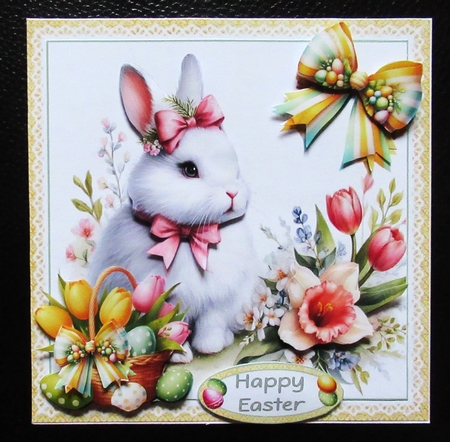 7x7 Easter bunnies choice of four mini kit by Davina Rundle