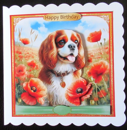 DOGS AND POPPIES 1 by Davina Rundle