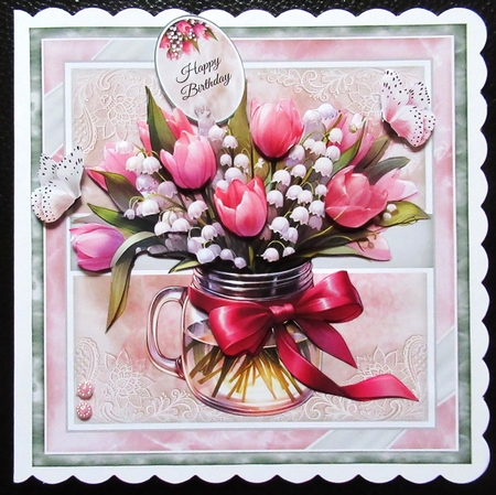 Tulips & Lily Of The Valley Mini Page Kit by Davina Rundle