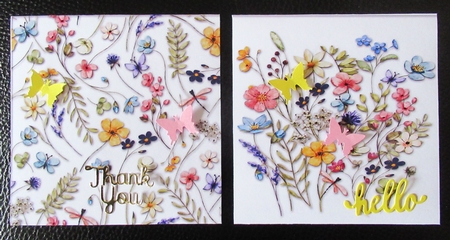 Wildflower Card Toppers by Davina Rundle