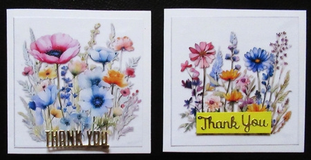 Wildflower Card Toppers by Davina Rundle