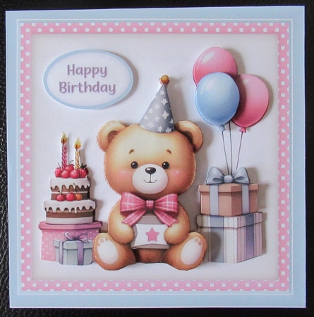 Birthday Bear mini kit by Davina Rundle