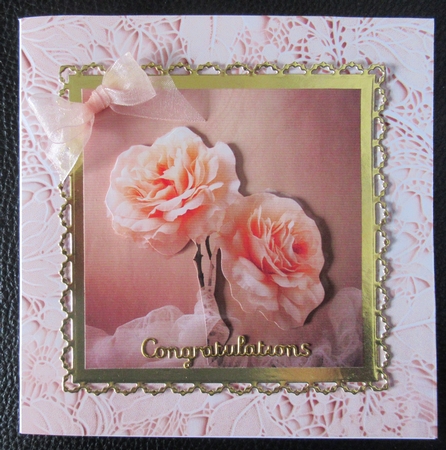Smell the Roses in Peach Mix 1 by Davina Rundle