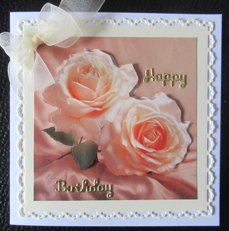 Smell the Roses in Peach Mix 1 by Davina Rundle