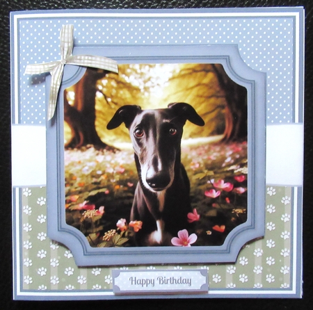 GREYHOUNDS IN THE WOODS by Davina Rundle