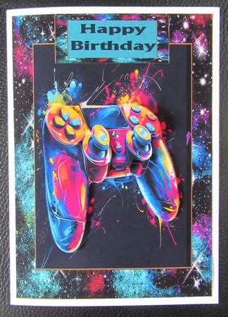 Gamer birthday design by Davina Rundle