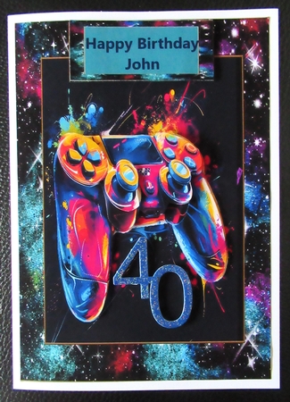 Gamer birthday design by Davina Rundle