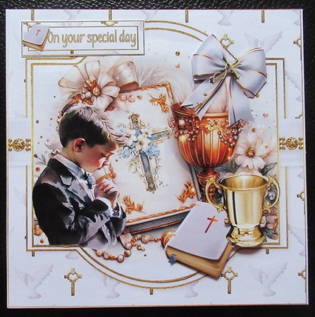 7x7 First communion/confirmation boy or girl choice of four mini kit by Davina Rundle