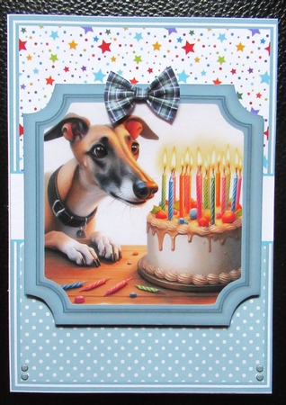 BIRTHDAY GREYHOUNDS by Davina Rundle