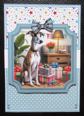 BIRTHDAY GREYHOUNDS by Davina Rundle