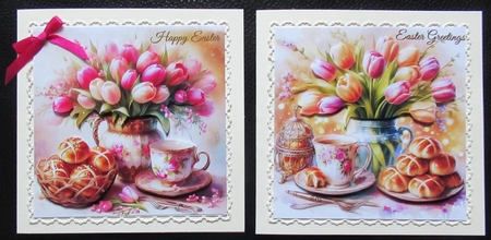Hot Cross buns And Tulips by Davina Rundle