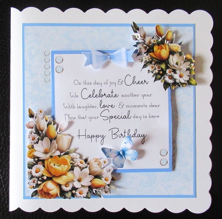 Special Floral Greetings Yellow by Davina Rundle