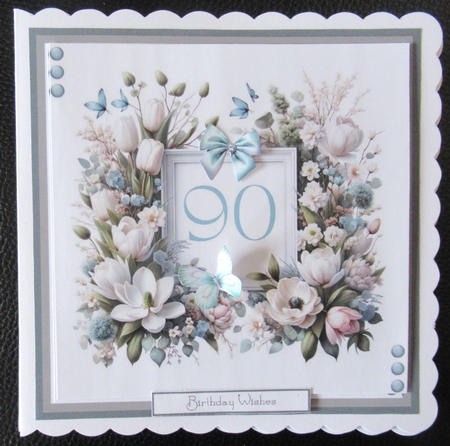 Floral Frame - 90th by Davina Rundle