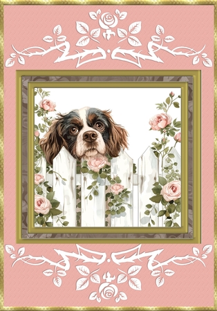Its a dogs life card front 12 by Davina Rundle