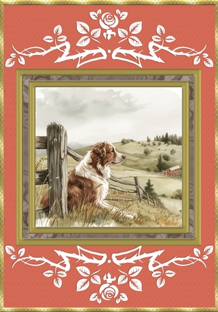 Its a dogs life card front 23 by Davina Rundle