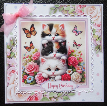 8x8 Mini Kit, Beautiful Kittens and Butterflys by Davina Rundle