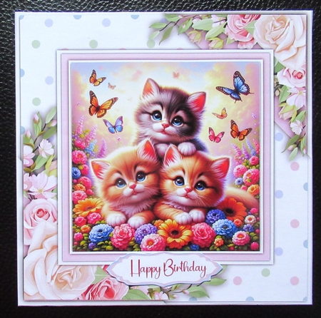 8x8 Mini Kit, Beautiful Kittens and Butterflys by Davina Rundle