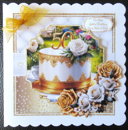 GOLDEN ANNIVERSARY CAKES by Davina Rundle