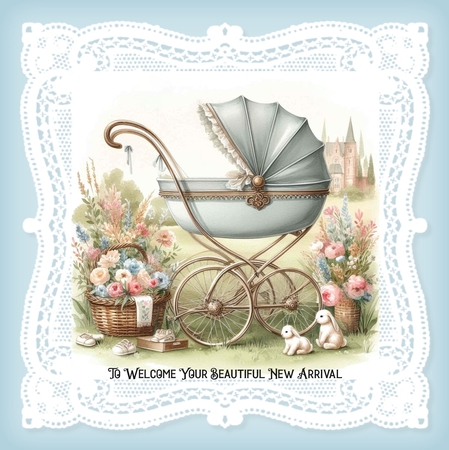 Easter Egg Hunt Square Lace Panel by Davina Rundle