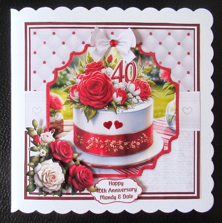 RUBY ANNIVERSARY CAKES by Davina Rundle