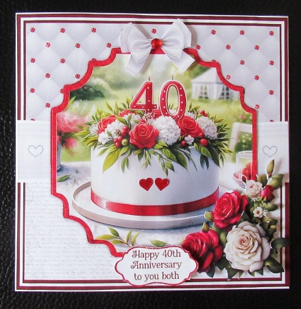RUBY ANNIVERSARY CAKES by Davina Rundle