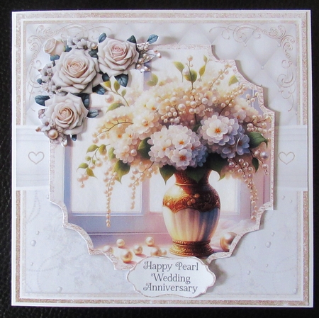 PEARL ANNIVERSARY FLOWERS by Davina Rundle