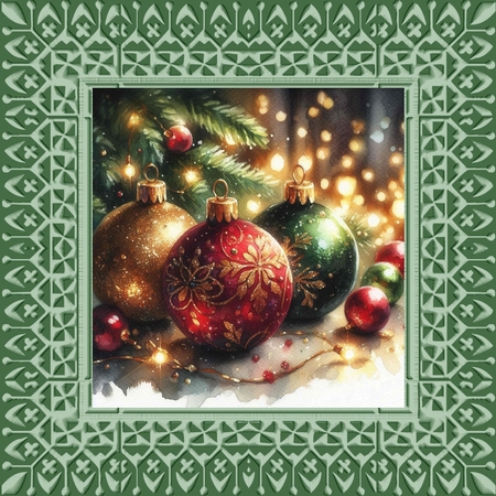 Festive Baubles  by Davina Rundle