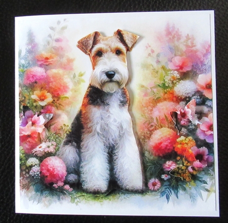 Pastel Garden Dogs 10 by Davina Rundle