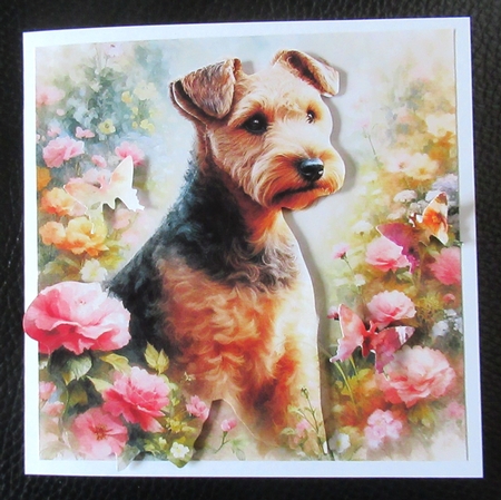 Pastel Garden Dogs 10 by Davina Rundle