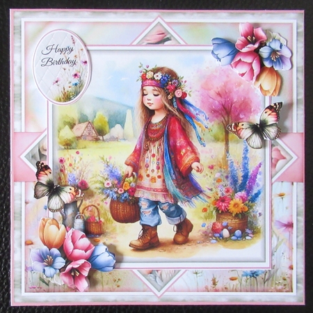 Boho Girls 02 Mini Page Kit by Davina Rundle