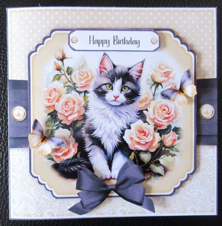 Kitten in Flowers Bumper Set No.2 by Davina Rundle