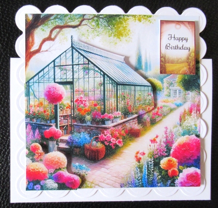 Pretty Garden Greenhouse by Davina Rundle