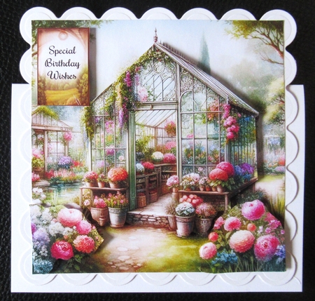 Pretty Garden Greenhouse by Davina Rundle