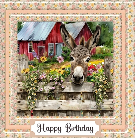 By the fence card front 5 by Davina Rundle