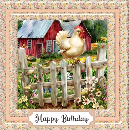 By the fence card front 8 by Davina Rundle