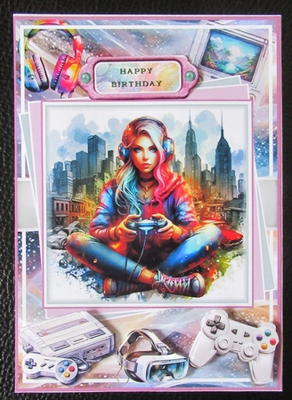 Gamer Girl 5x7 Mini Page Kit by Davina Rundle
