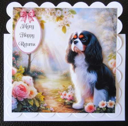 Serene Garden Dogs 8 by Davina Rundle