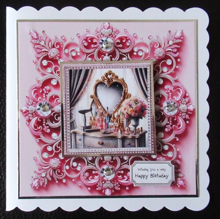 Crystal frames 3 CARD FRONTS by Davina Rundle