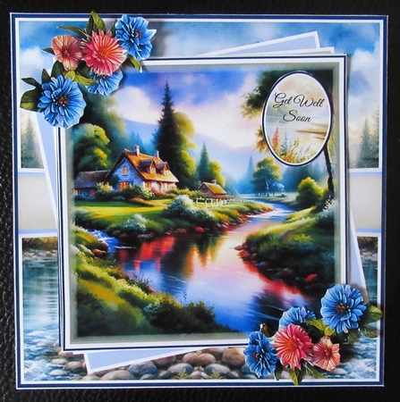 Cozy House By The River Mini Page Kit by Davina Rundle