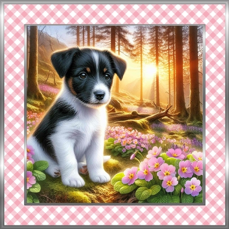 Primrose Forest Pups 2 by Davina Rundle