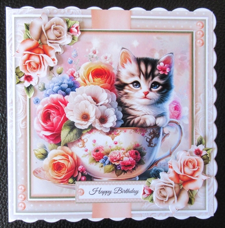 Teacup Kitten Mini Page Kit by Davina Rundle