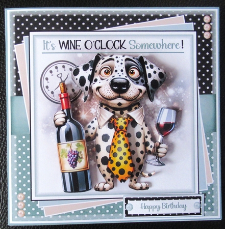 Its Wine O Clock Somewhere 02 Mini Page Kit by Davina Rundle