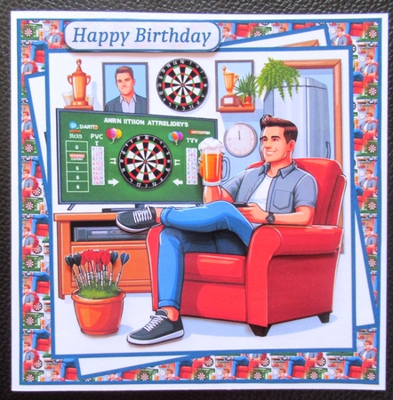 Darts and a beer by Davina Rundle