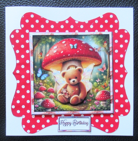 Fantasy Mushroom Teddy 1 by Davina Rundle