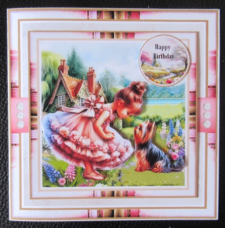 Little Girls And Their Dogs 03 Mini Page Kit by Davina Rundle