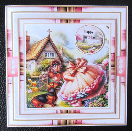Little Girls And Their Dogs 04 Mini Page Kit by Davina Rundle