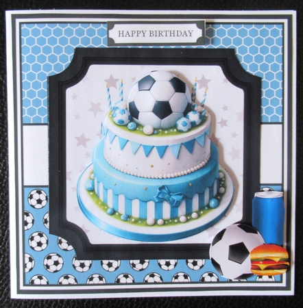 FOOTBALL CAKES - light blue by Davina Rundle